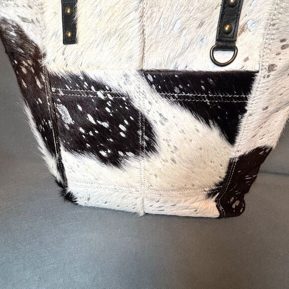 AD American Darling Tote Bag Purse Cowhide Genuine Leather Women Western Cowgirl - Picture 5 of 15